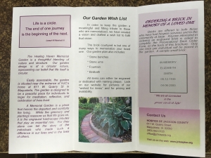 Memorial Garden Brochure
